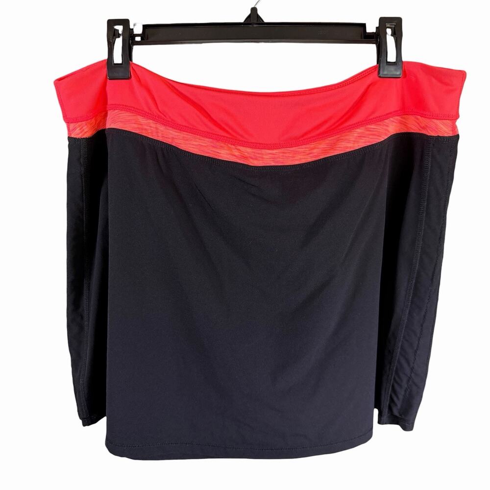 Tangerine Skort Skirt Black Orange 2XL XXL Stretch Athleisure Athletic Golf